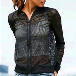 NWOT Victoria Sport Fishnet Jacket S